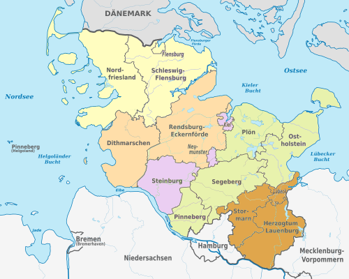Danish Family Search Map of Area