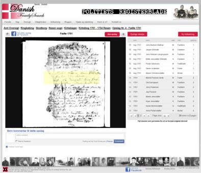 Viewing original sources Danish Family Search